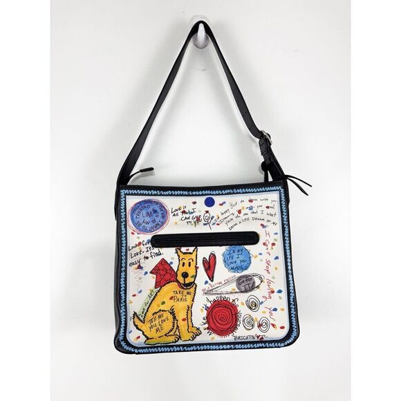 Brighton Shout It Out Fashionista Shoulder Bag Purse Artist Design Artsy - Picture 7 of 12